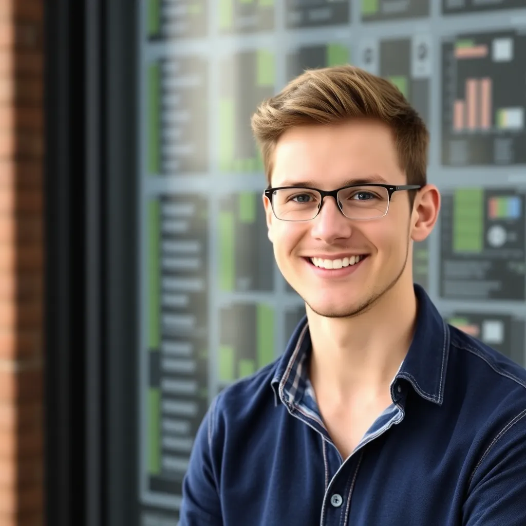 Portret van Lucas Jansen, Excel-trainer voor beginners
